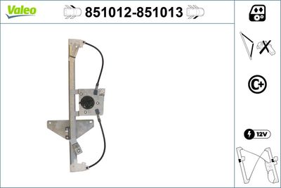 Стеклоподъемник VALEO 851012