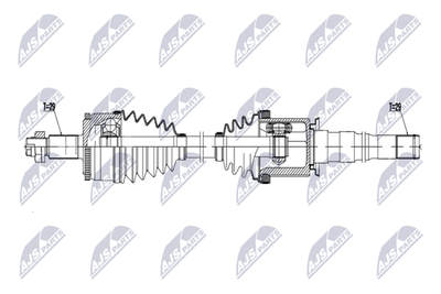 Приводной вал NTY NPW-LR-043