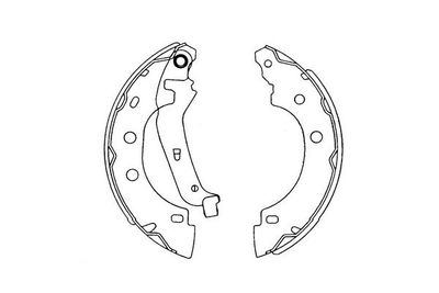 Bremžu loku komplekts KAVO PARTS KBS-7410