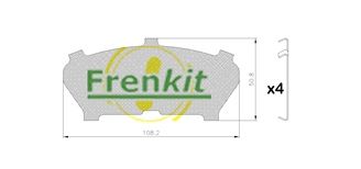 Pretčīkstēšanas plēve, Bremžu uzlikas FRENKIT 940028