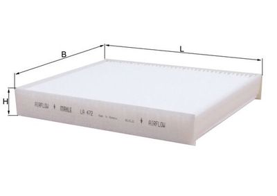 Фильтр, воздух во внутренном пространстве KNECHT LA 472