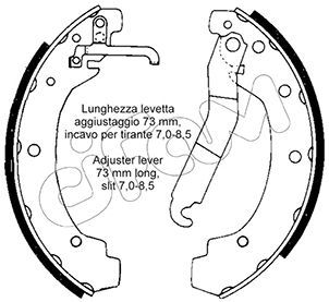 Bremžu loku komplekts CIFAM 153-467
