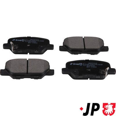 Bremžu uzliku kompl., Disku bremzes JP GROUP 3863701010