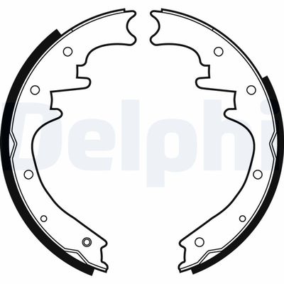 Bremžu loku komplekts DELPHI LS1872