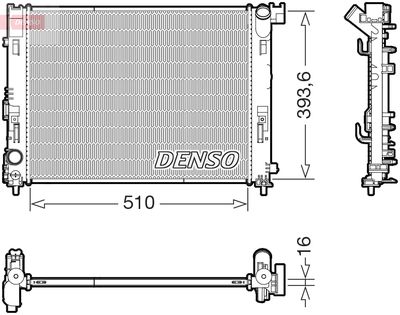 Radiators, Motora dzesēšanas sistēma DENSO DRM46103