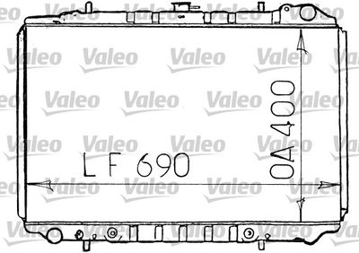 Radiators, Motora dzesēšanas sistēma VALEO 731134