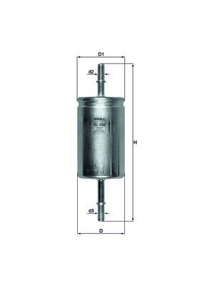 Топливный фильтр MAHLE KL559
