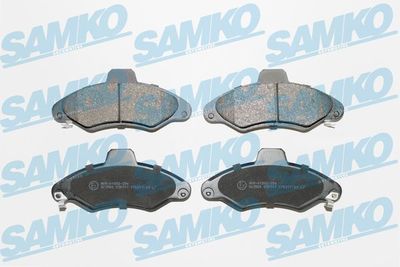 Комплект тормозных колодок, дисковый тормоз SAMKO 5SP717