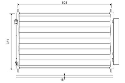 Конденсатор, кондиционер VALEO 822595