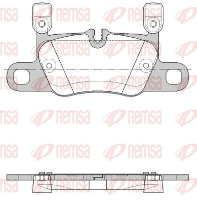 Bremžu uzliku kompl., Disku bremzes REMSA 1714.20