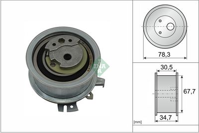 Натяжной ролик, ремень ГРМ Schaeffler INA 531 0565 30