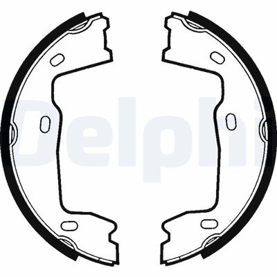 Комплект тормозных колодок DELPHI LS1381