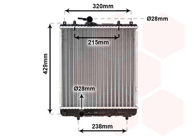 Radiators, Motora dzesēšanas sistēma VAN WEZEL 37002382