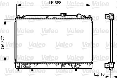 Radiators, Motora dzesēšanas sistēma VALEO 731642