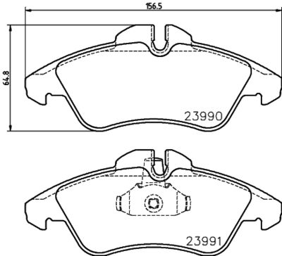Комплект тормозных колодок, дисковый тормоз HELLA PAGID 8DB 355 014-481
