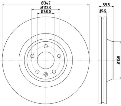 HELLA PAGID 8DD355128311 Bremžu diski