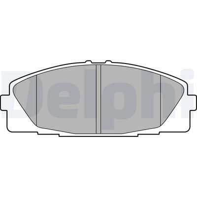 Bremžu uzliku kompl., Disku bremzes DELPHI LP2473