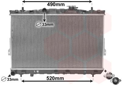 Radiators, Motora dzesēšanas sistēma VAN WEZEL 82002104