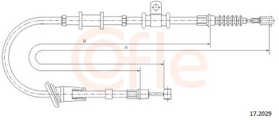 Тросик, cтояночный тормоз COFLE 17.2029