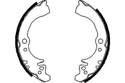 Bremžu loku komplekts KAVO PARTS KBS-1910