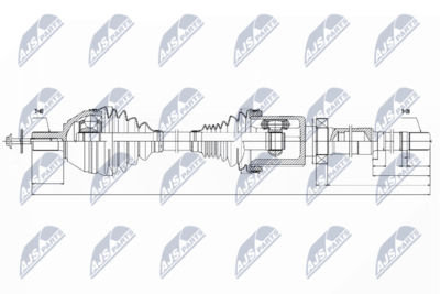 Приводной вал NTY NPW-VV-039
