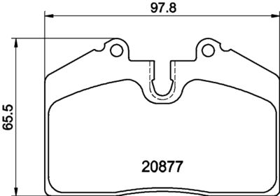 Bremžu uzliku kompl., Disku bremzes HELLA PAGID 8DB 355 006-351