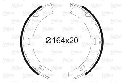 Bremžu loku kompl., Stāvbremze VALEO 562807