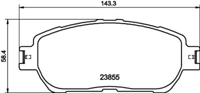 Комплект тормозных колодок, дисковый тормоз HELLA PAGID 8DB 355 014-441