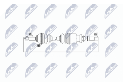 Приводной вал NTY NPW-FR-032