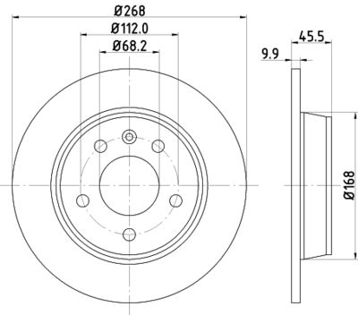 HELLA PAGID 8DD355104501 Bremžu diski