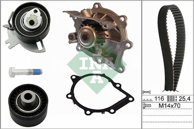 Ūdenssūknis + Zobsiksnas komplekts Schaeffler INA 530 0691 30