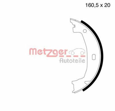 Bremžu loku kompl., Stāvbremze METZGER MG 780