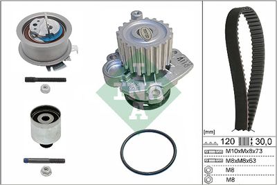Водяной насос + комплект зубчатого ремня Schaeffler INA 530 0201 33