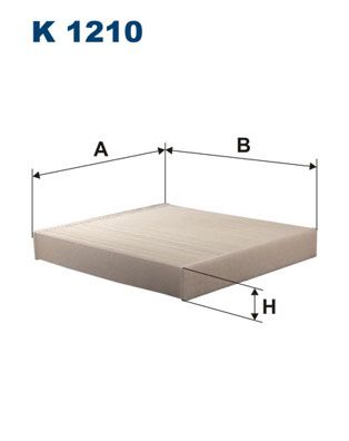 Filtrs, Salona telpas gaiss FILTRON K 1210
