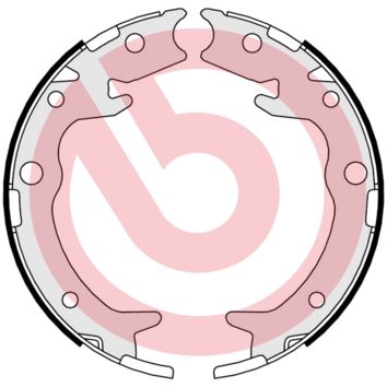 Bremžu loku kompl., Stāvbremze BREMBO S 28 516