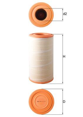 Воздушный фильтр KNECHT LX 619/1