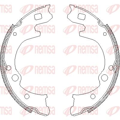 Тормозные колодки REMSA 4150.00