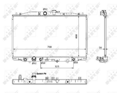 Radiators, Motora dzesēšanas sistēma NRF 53393