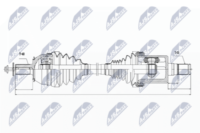 Приводной вал NTY NPW-VV-025