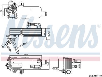 Eļļas radiators, Automātiskā pārnesumkārba NISSENS 91298