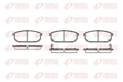 Bremžu uzliku kompl., Disku bremzes REMSA 1042.02