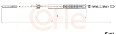 Тросик, cтояночный тормоз COFLE 92.19.101E