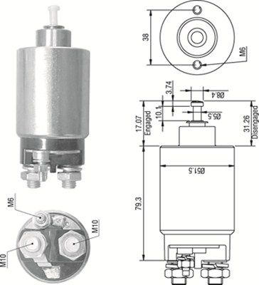 Ievilcējrelejs, Starteris MAGNETI MARELLI 940113050267