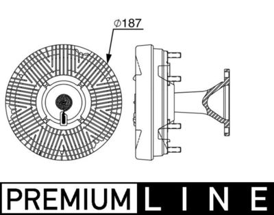 Sajūgs, Radiatora ventilators MAHLE CFC 248 000P