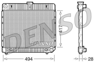 Radiators, Motora dzesēšanas sistēma DENSO DRM17021