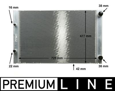 Radiators, Motora dzesēšanas sistēma MAHLE CR 576 000P