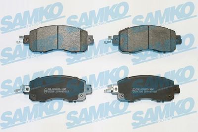 Комплект тормозных колодок, дисковый тормоз SAMKO 5SP1867