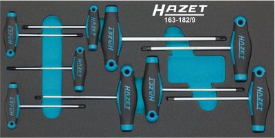 Skrūvgriežu komplekts HAZET 163-182/9