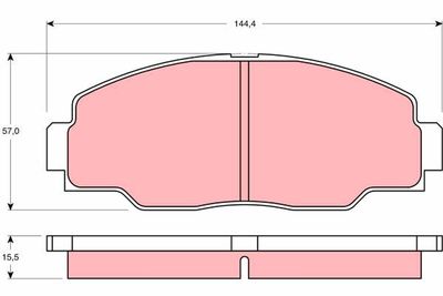 Комплект тормозных колодок, дисковый тормоз TRW GDB1042