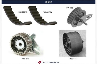 Комплект ремня ГРМ HUTCHINSON KH 492
